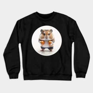 Hamster as a boxer Crewneck Sweatshirt
